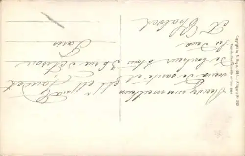 Künstler Ak Mastroianni, Domenico, Glückwunsch Neujahr, Lever de la Nuit, Allegorie