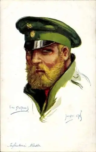 Künstler Ak Dupuis, E., Frankreichs Alliierte, Soldat der russischen Infanterie, 1915