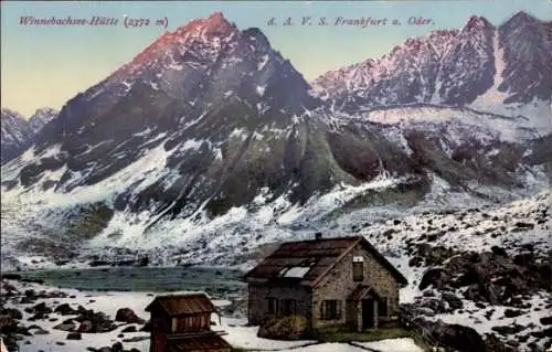 Ak Photochromie, Winnebachseehütte in Tirol, Purger 12715