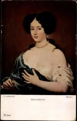 Künstler Ak Mignard, P., Maria Mancini, Porträt