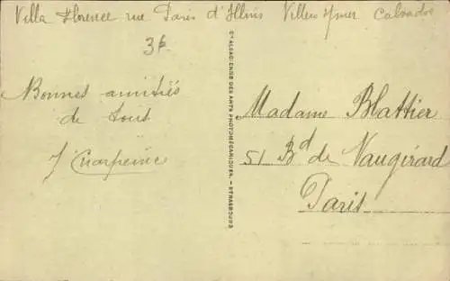 Ak Villers sur Mer Calvados, Digue par gros temps