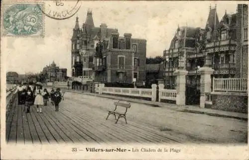 Ak Villers sur Mer Calvados, Chalets de la Plage