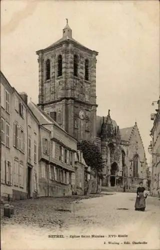 Ak Rethel Ardennes, Kirche St. Nicolas