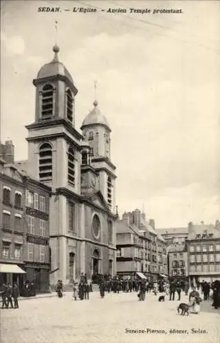 Ak Sedan Ardennes, protestantische Kirche