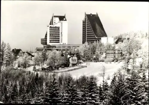 Ak Oberhof im Thüringer Wald, Interhotel Panorama, Winter