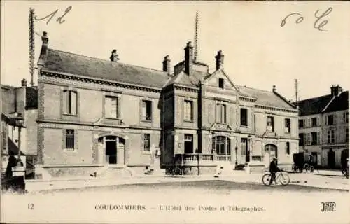 Ak Coulommiers Seine et Marne, Hotel des Postes et Telegraphes