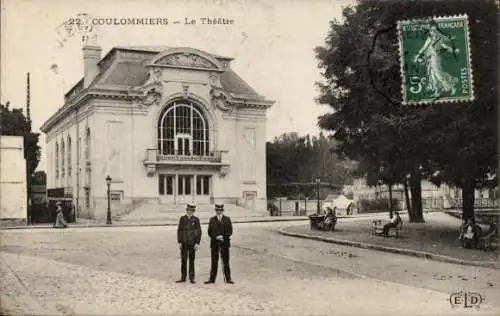 Ak Coulommiers Seine et Marne, Theater