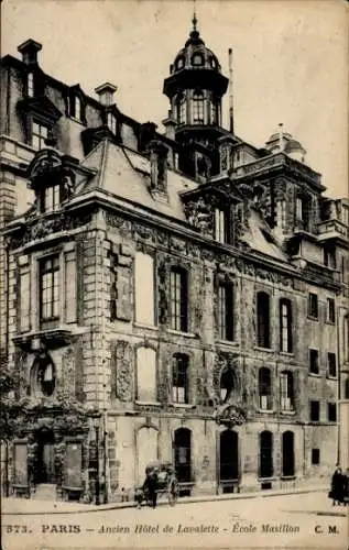 Ak Paris IV, Hotel de Lavalette, Schule Masillon