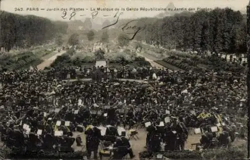 Ak Paris V, Jardin des Plantes, Musik der Republikanischen Garde