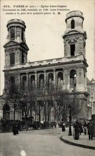 Ak Paris VI, Kirche Saint Sulpice