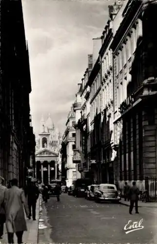 Ak Paris IX, Rue Lafitte, Notre Dame de Lorette und Sacré Coeur