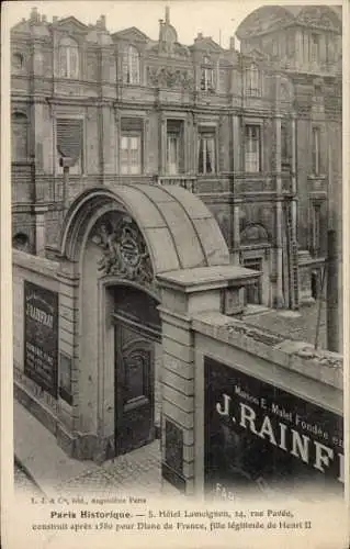 Ak Paris VI, Hôtel d’Angoulême Lamavoine