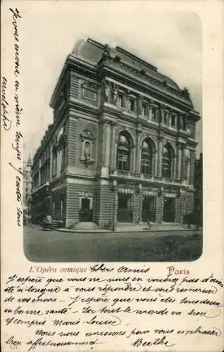 Ak Paris IV, Théâtre de l’Opera-Comique