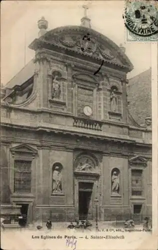 Ak Paris III, Kirche Sainte Elisabeth