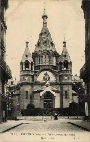 Ak Paris VIIIe Élysée, Russische Kirche