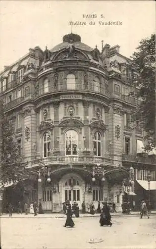 Ak Paris XVII. Bezirk Batignolles-Monceau, Vaudeville-Theater