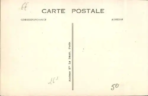 Ak Saint Séverin Charente, Aus der Rue des Prêtres Saint Séverin