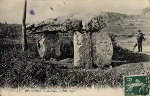 Ak Brantôme Dordogne, Dolmen