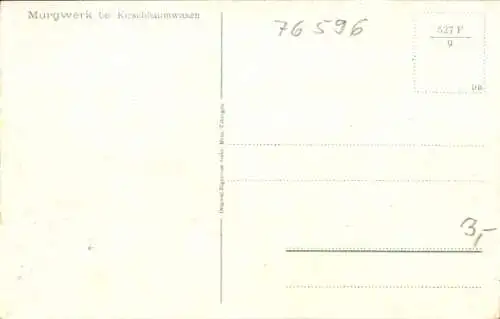 Ak Kirschbaumwasen Forbach im Schwarzwald, Murgwerk