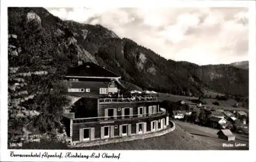 Ak Bad Oberdorf Bad Hindelang im Oberallgäu, Terrassenhotel Alpenhof