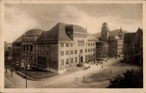 Ak Freiburg im Breisgau Baden Württemberg, Straßenpartie an der Universität