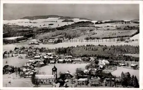 Ak Hinterzarten im Schwarzwald, Gesamtansicht, Winter