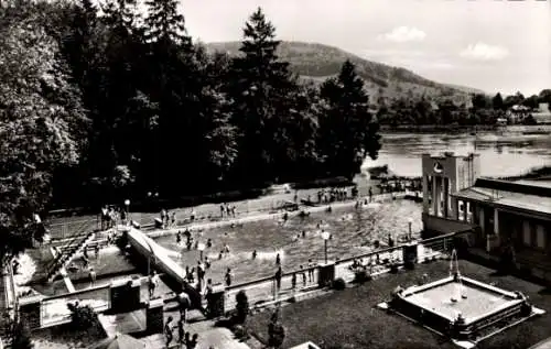 Ak Laufenburg am Hochrhein, Gartenstrandbad