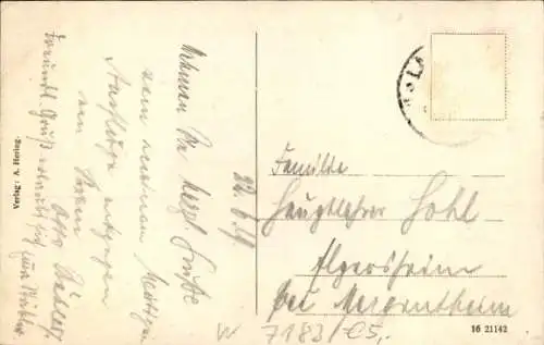 Ak Langenburg in Württemberg, Teilansicht