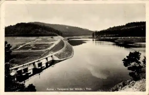 Ak Auma in Thüringen, Talsperre bei Weida