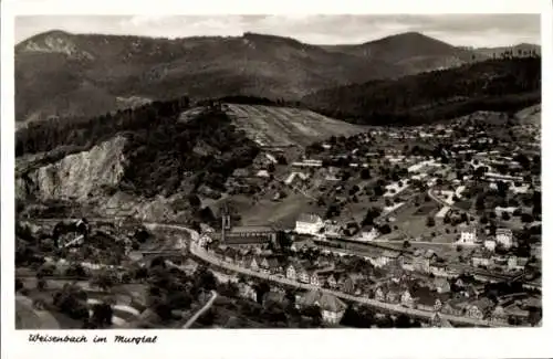 Ak Weisenbach im Murgtal Schwarzwald, Panorama