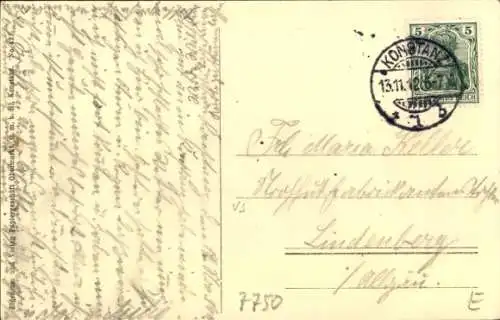 Ak Konstanz am Bodensee, Rheinbrücke