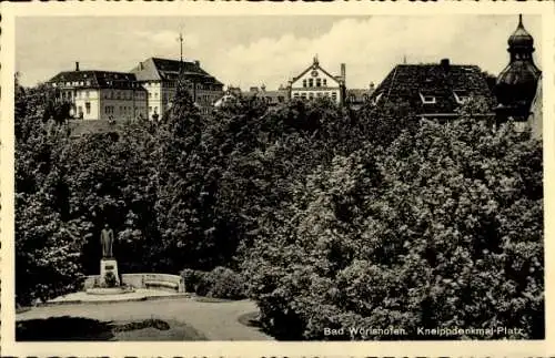 Ak Bad Wörishofen im Unterallgäu, Kneippdenkmal-Platz