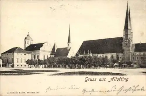 Ak Altötting in Oberbayern, Kirche