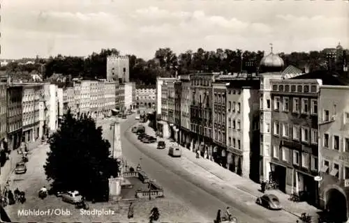 Ak Mühldorf am Inn, Stadtplatz