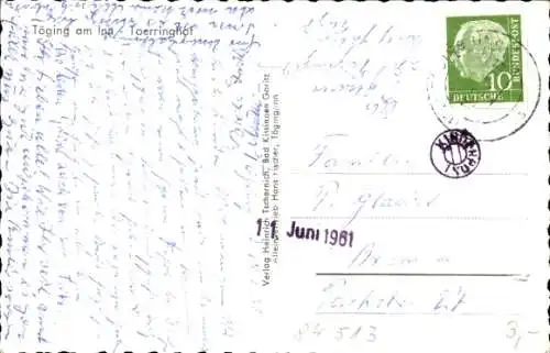 Ak Töging am Inn Oberbayern, Toerringhof