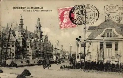 Ak Brüssel Brüssel, Ausstellung 1910, Niederländischer Pavillon