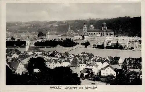 Ak Passau in Niederbayern, Panorama, Mariahilf