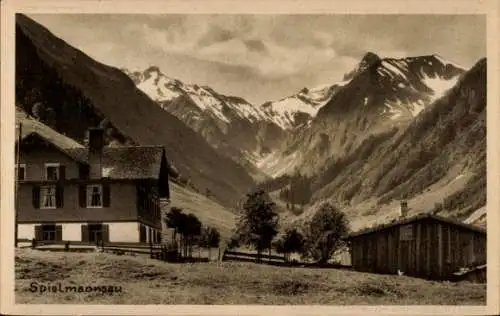 Ak Spielmannsau Oberstdorf im Oberallgäu, Allgäuer Alpen