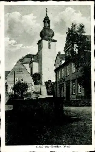 Ak Daaden im Westerwald, Teilansicht der Kirche