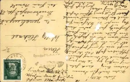 Ak Dresden Plauen, Müller Denkmal