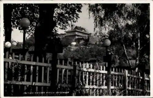 Foto Dresden Weißer Hirsch, Durchblick zum Luisenhof