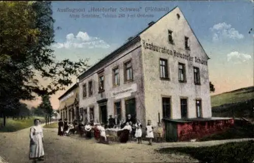 Ak Hetzdorf im Flöhatal Breitenau Oederan Sachsen, Restaurant Hetzdorfer Schweiz