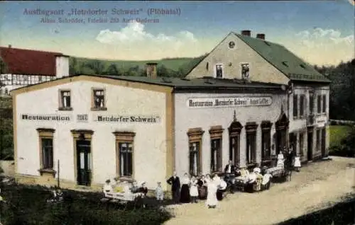 Ak Hetzdorf im Flöhatal Breitenau Oederan Sachsen, Restaurant Hetzdorfer Schweiz
