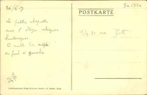 Ak Basel Bâle Stadt Schweiz, Historisches Museum, Häupterstühle aus Basler Münster