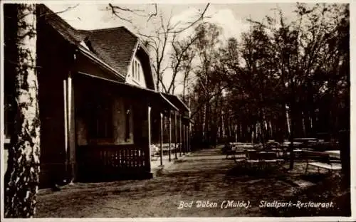 Ak Bad Düben an der Mulde Sachsen, Stadtpark-Restaurant