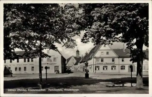 Ak Bad Düben an der Mulde, Paradeplatz, Altstädterstraße, Emil Wagner