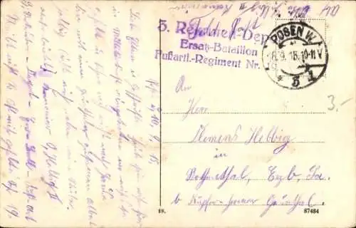 Ak Poznań Posen, Alter Markt, Hauptwache