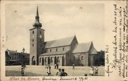 Ak Horsens Dänemark, Kirche