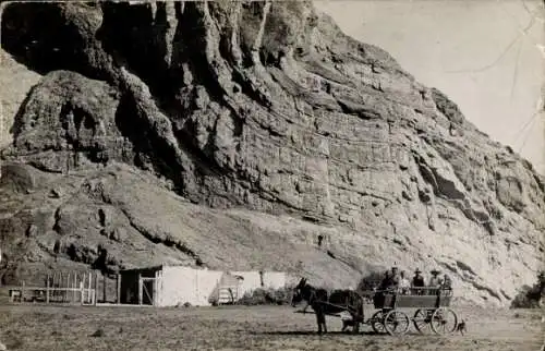 Ak Keetmanshoop Namibia Deutsch-Südwestafrika, DSWA Foto Farmer & Soldaten Keetmanshoop