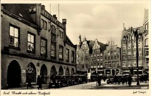 Ak Kiel, Markt, altes Rathaus